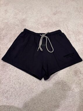 Fear of God Essentials Black Athletic Drawstring Shorts